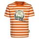 Sigikid - T-Shirt Safari Adventure Gestreift In Orange, Gr.104