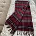 Burberry Accessories | Authentic Burberry Scarf. 100% Cashmere, Classic Burgundy Color. | Color: Purple/Black | Size: Osg