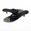 Burberry Shoes | Burberry Thong Heel Sandal | Color: Black/Tan | Size: 39.5eu