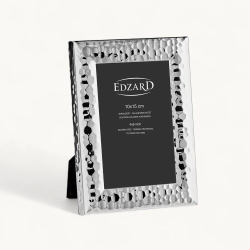 2er-Set Bilderrahmen Gubbio (10x15 cm), gehämmert, edel versilbert, anlaufgeschützt, 2 Aufhänger Image