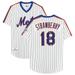 Darryl Strawberry White New York Mets Autographed Mitchell & Ness Authentic Cooperstown Collection Jersey with 25th Anniversary Patch and "83 NL ROY" Inscription