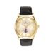 Men's Gold LSU Shreveport Pilots Stainless Steel Watch with Leather Band