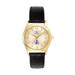 Women's Bulova Gold/Black LSU Shreveport Pilots Stainless Steel Watch with Leather Band