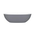 Victoria + Albert Barcelona 66.875" x 31.75" Freestanding Soaking Volcanic Limestone™ Bathtub in Gray/White | 21.25 H x 66.875 W in | Wayfair