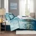 Madison Park Midnight Grove 7 Piece Metallic Print Comforter Set