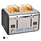 SEEDEEM Toaster 4 Slice, Stainless Steel Toaster with LCD Display