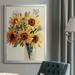 Rosalind Wheeler Fresh Cut Flowers I Premium Framed Canvas - Ready To Hang Canvas, Solid Wood in Green/Yellow | 36.5 H x 26.5 W x 1 D in | Wayfair