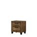 Traditional Finish Solid Wood Bedroom Nightstand Locker Coffee Table, With Two Storage Drawers For Living Room/Sofa Table