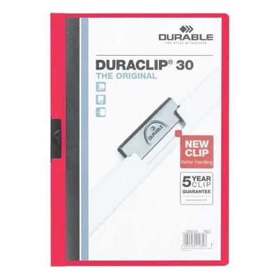 Durable Klemmhefter »Duraclip 30« rot, 22x31 cm