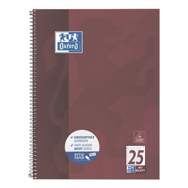Oxford Collegeblock »Schule« Lineatur 25, A4+ liniert, Optik Papier weiß Image