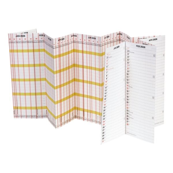 Brunnen Universalplaner 2026 grau, 138x29.5 cm Image