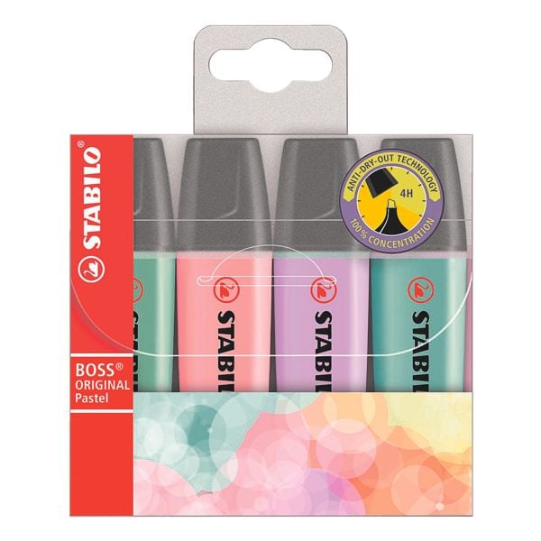 Stabilo 4er-Pack Textmarker »BOSS® Original« Pastell grün Image