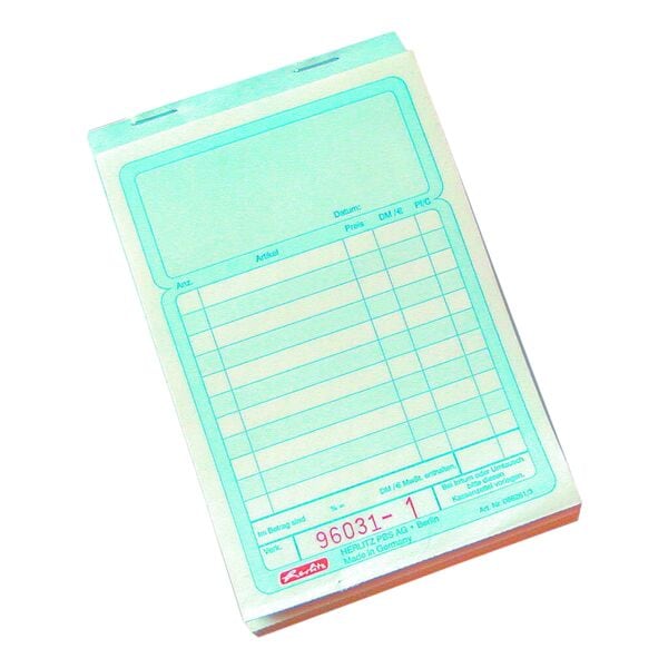 Herlitz Formularvordrucke »Kassenbuch mit Additionsblatt« weiß, 10x16 cm Image