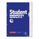 Collegeblock »Student Linkshänder« A4 liniert, holzfreies Papier blau, Brunnen
