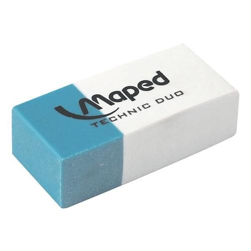 Radiergummi »Technic Duo« blau, Maped, 3.9×1.9×1.3 cm