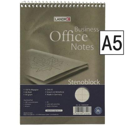 Landré Stenoblock 100050287 A5, liniert grau Image