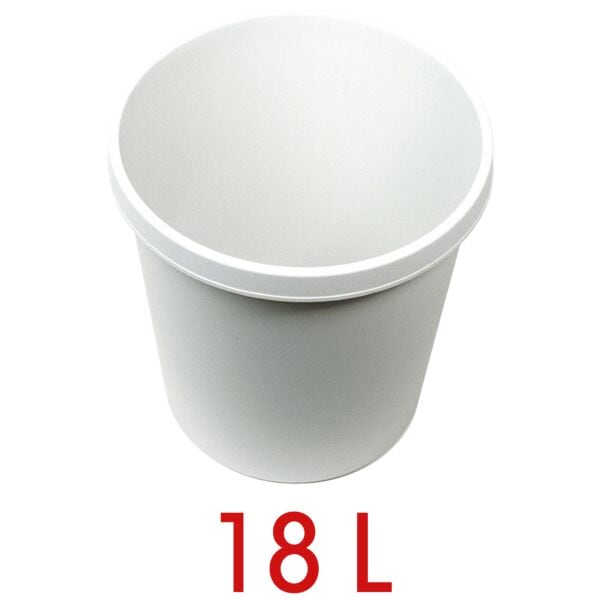 helit Papierkorb 18 L grau, 31x32x31 cm