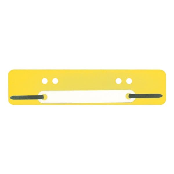 OTTO Office Kunststoff-Heftstreifen 25 Stück gelb, 3.4x15 cm