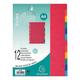 EXACOMPTA Kartonregister »Nature Future« 12-teilig blanko A4 farbig braun, 22.5x29.7 cm
