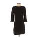 H&M Casual Dress - Mini: Black Solid Dresses - Women's Size 2