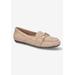 Wide Width Women's Susmita Loafer by Bella Vita in Almond Suede Leather (Size 7 W)