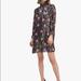 Kate Spade Dresses | Kate Spade Rose Garden Smocked Shift Dress | Color: Black/Pink | Size: Xs