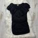 Anthropologie Tops | Leifsdottir Anthro Silk Blend Jersey Top Ruffle | Color: Black | Size: S