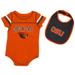 Newborn & Infant Colosseum Orange Oregon State Beavers Chocolate Bodysuit Bib Set