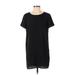 Tildon Casual Dress - Shift: Black Solid Dresses - Women's Size Small