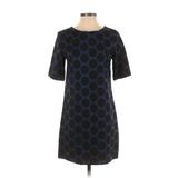 Gap Casual Dress - Shift: Blue Jacquard Dresses - Women's Size 4