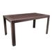 LeisureMod Mace Weave Design Outdoor Dining Table in Brown - LeisureMod MT55BR