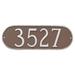 Montague Metal Products Inc. Rope Oblong Address Plaque Metal | 6 H x 16 W x 0.25 D in | Wayfair PCS-0040S1-W-ACC