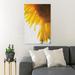 Gracie Oaks A Corner Of Drooping Sunflower - 1 Piece Rectangle Graphic Art Print On Wrapped Canvas in Yellow | 14 H x 11 W x 2 D in | Wayfair