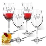 Carved Solutions Personalized Split Letter 12 oz. Plastic All Purpose Wine Glass Plastic | 7.8 H x 3.12 W in | Wayfair ACL-TWS12S4-pd-splitletter