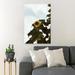 Gracie Oaks Sunflower Among Leaves - 1 Piece Rectangle Graphic Art Print On Wrapped Canvas in Green | 14 H x 11 W x 2 D in | Wayfair