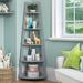 RiverRidge Home 5-Tier Corner Ladder Shelf Wood in Gray | 54 H x 20 W x 14.63 D in | Wayfair 02-187