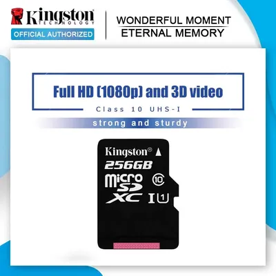 100% d'origine Carte Micro SD Kingston 32GB 64GB microsd 128 GO 16G 256G microsdxc Class10 Flash