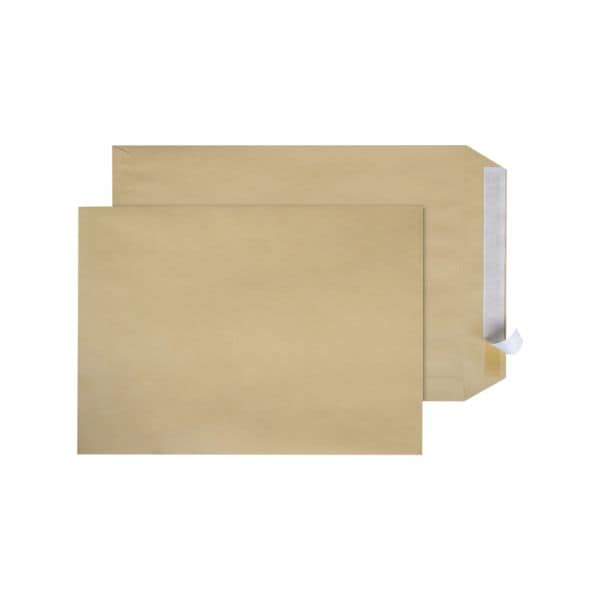 Steinmetz 250 Versandtaschen, C4 90 g/m² ohne Fenster haftklebend braun, 32.4x22.9 cm