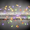 Gerson 45682 - 600 Light 6' Silver Wire Multi-Color LED Micro Miniature Christmas Light String Set with Timer and Remote