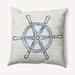 Large Ship Wheel Nautical Decorative Indoor Pillow