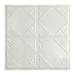 Great Lakes Tin Erie Gloss White 2-foot x 2-foot Nail-Up Ceiling Tile
