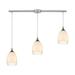Elk Home Cirrus Satin Nickel With Opal Clear Glass 3 Light Pendant
