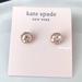 Kate Spade Jewelry | Kate Spade New York Studs Clear Gold Cubic Zirconia Earrings | Color: Gold/White | Size: Os
