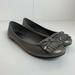 American Eagle Outfitters Shoes | American Eagle Metallic Ballet Flats Bow | Color: Silver | Size: 8
