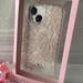 Kate Spade Accessories | Kate Spade Iphone 13 Clear Rose Gold Pink Floral Glitter Design Phone Case New | Color: Gold/Pink | Size: Os