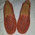 Coach Shoes | Coach Orange Studded Loafer | Color: Orange | Size: 7