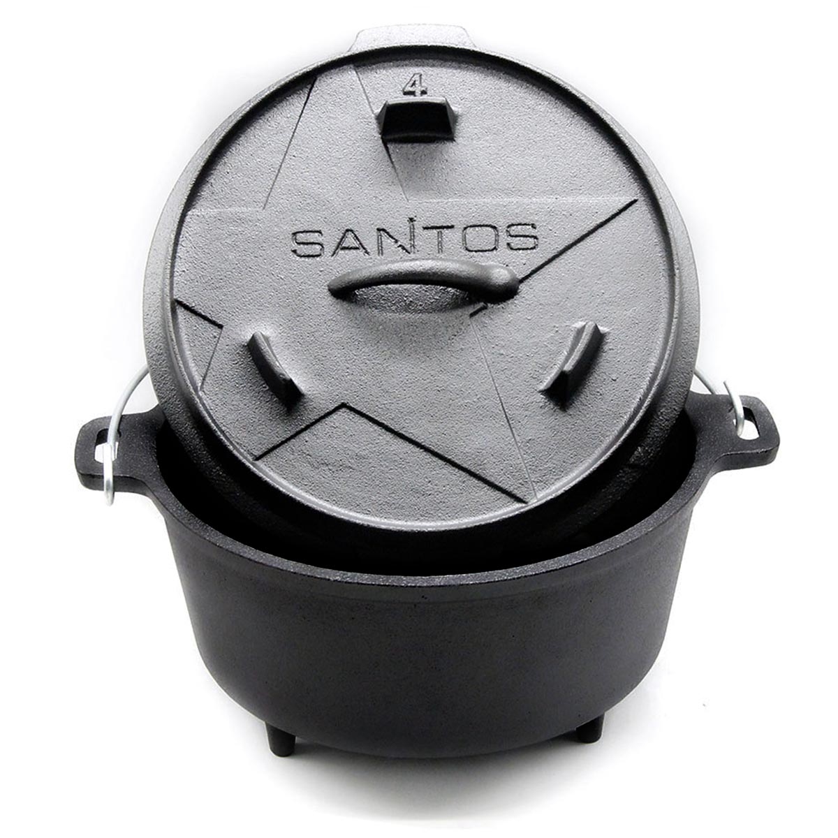 SANTOS BBQ Dutch Oven 4,5qt mit Füße Image