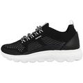 Geox Damen D Spherica A Sneakers, Schwarz, 36 EU