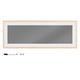 Navaris Glass Magnetic Memo Board Whiteboard - 80 x 30 cm - Writable Dry Erase Message Planner Notice Board for Wall with Marker and 2 Magnets - Grey