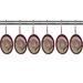 Daniels Bath Shower Curtain Hooks Nickel, Wood in Pink | 1 H x 1 W in | Wayfair 12Pc Hooks Set Stella Rose